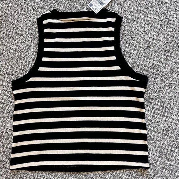 MANGO Striped Cotton Knit Tank - Picture 6 of 13
